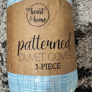 Heart & Home Patterned Duvet Cover - 3-Piece Set King SIze